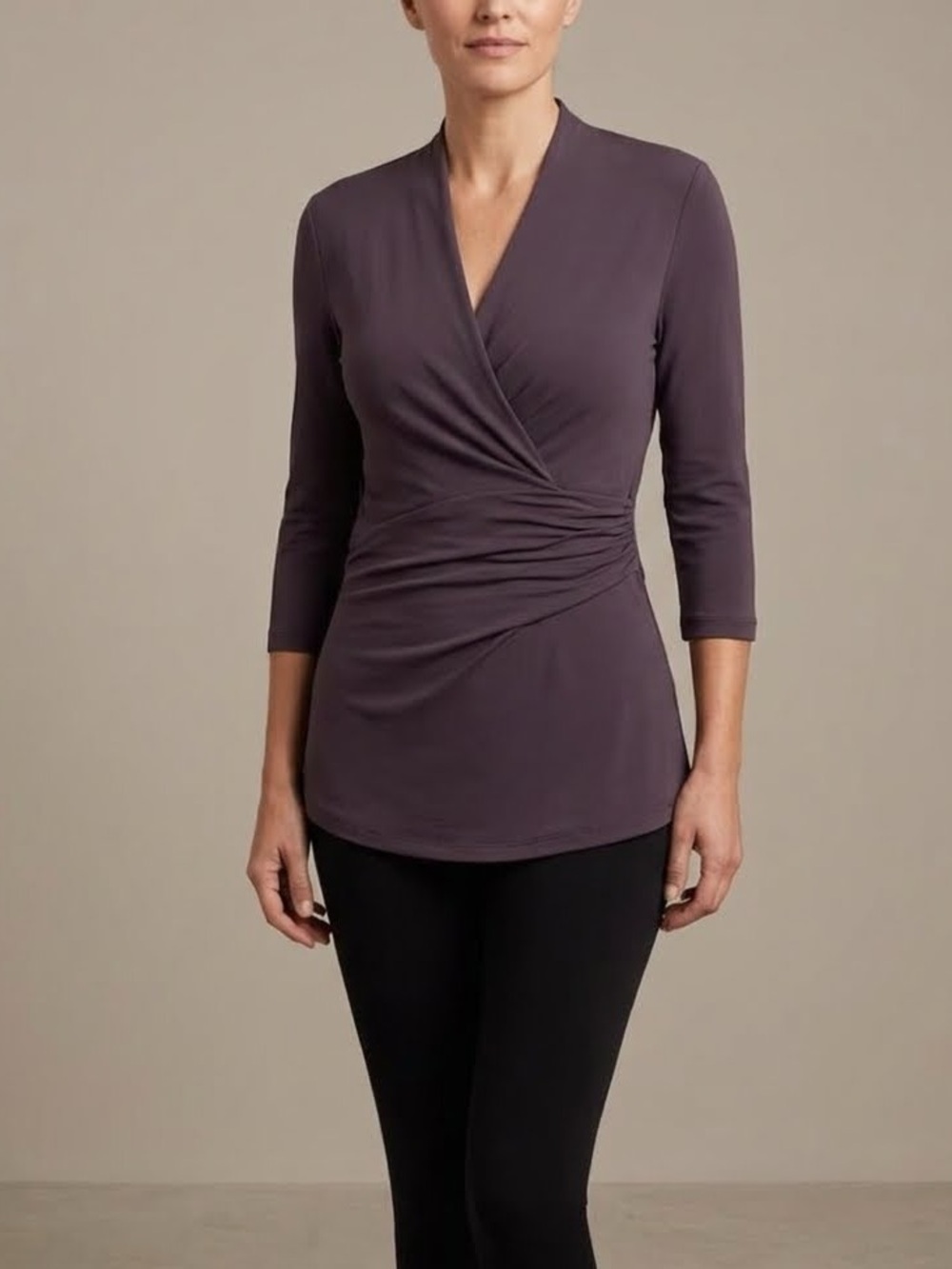 Le Château Purple Crossfront Top